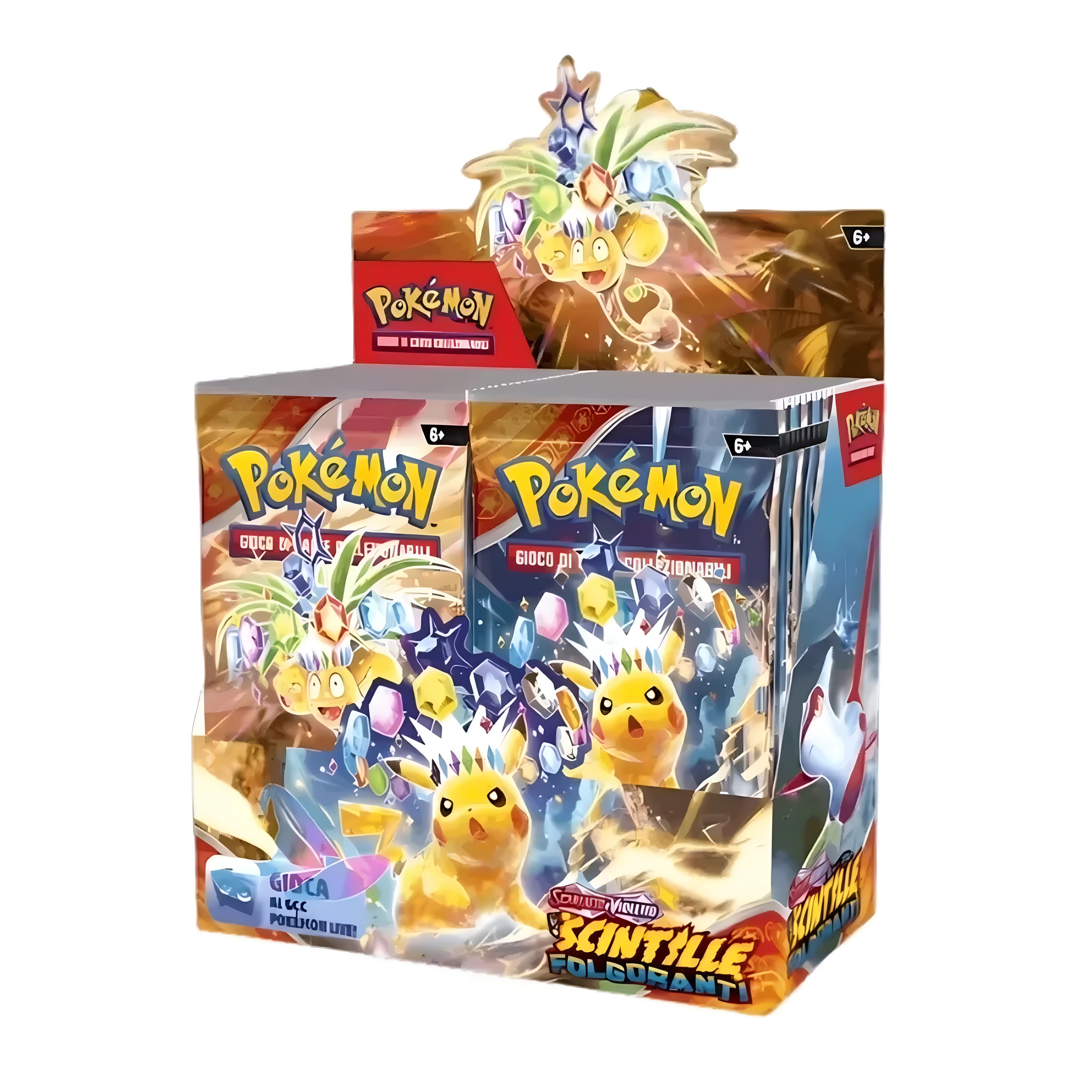 Pokemon Box 36 Buste SV08 Scintille Folgoranti ITA