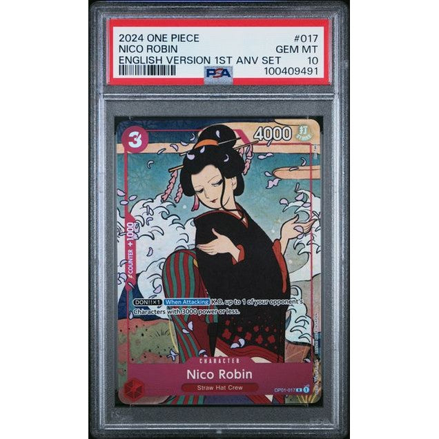 Nico Robin (OP01-017) (V.2) - PSA 10