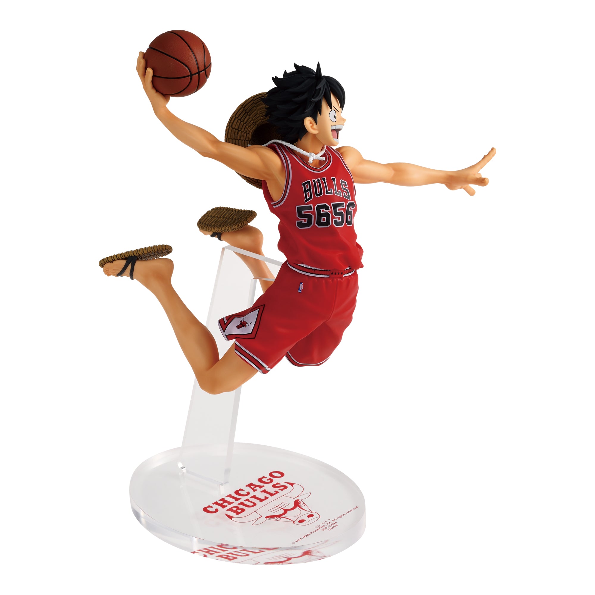 ""PRE-ORDER"" ONE PIECE ×NBA MASTER STARS PIECE THE MONKEY.D.LUFFY CHICAGO BULLS
