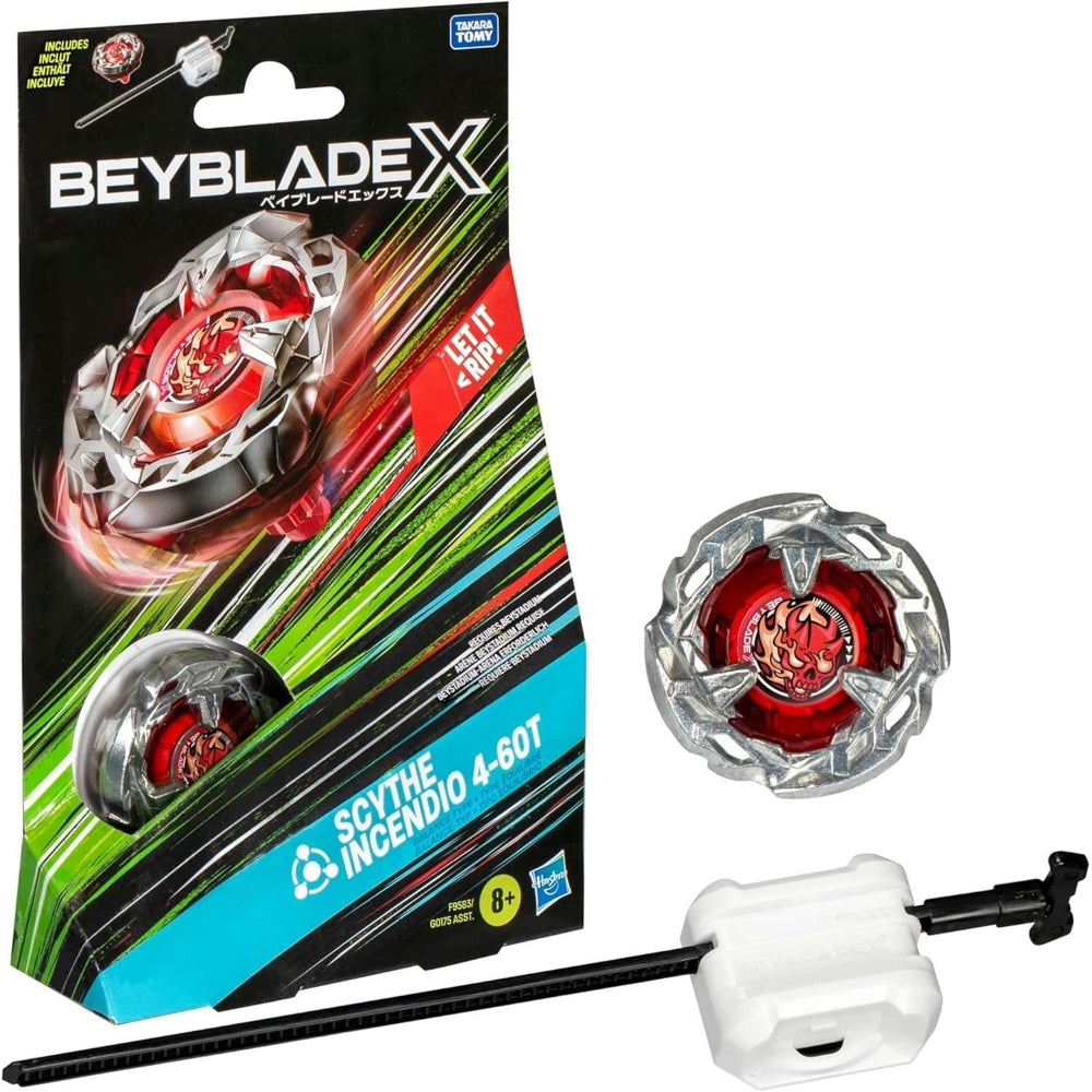 BEYBLADE-X - STARTER PACK TOP - WAVE 1 - X-SCYTHE INCENDIO 4-60T