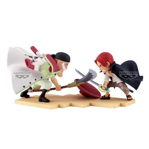 One Piece WCF Log Stories Edward Newgate vs Shanks 13cm