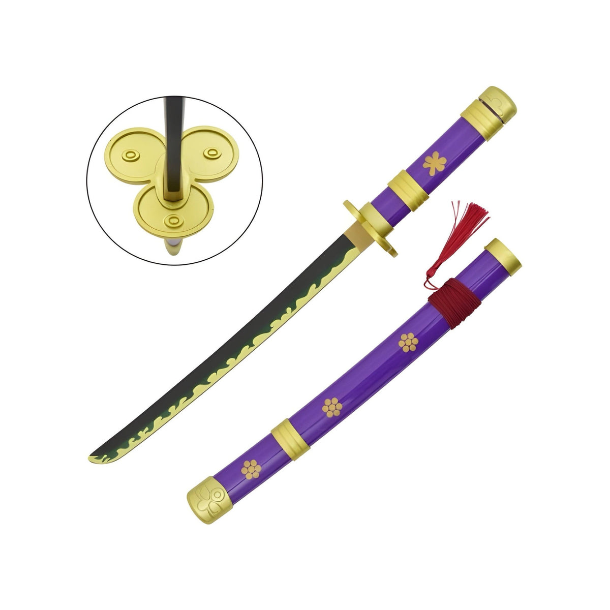 Mini Katana Enma di Roronoa Zoro – Replica 34 cm con Supporto | One Piece