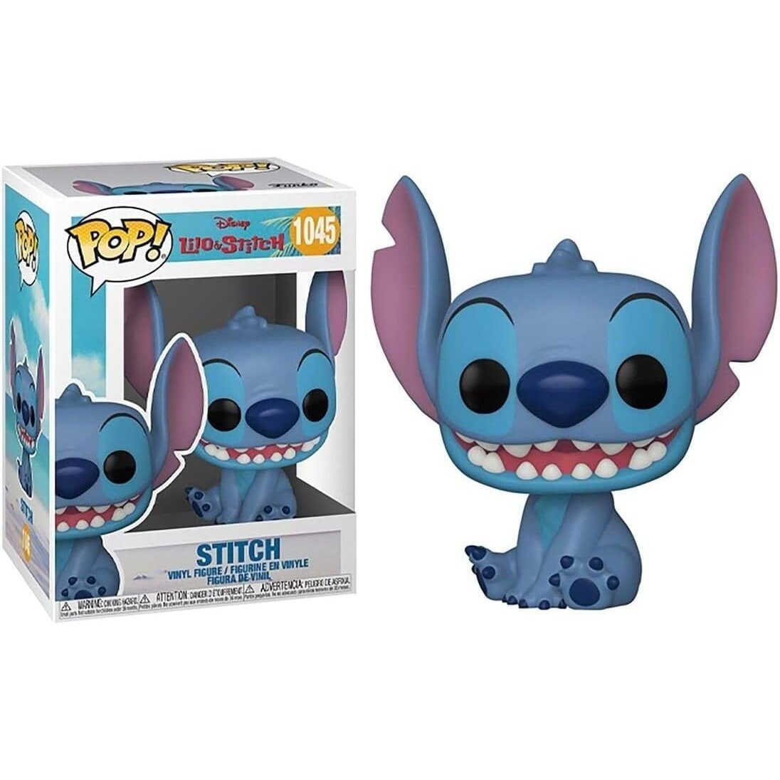 DISNEY: LILO & STITCH - POP FUNKO VINYL FIGURE 1045 SMILING SEATED STITCH 9CM