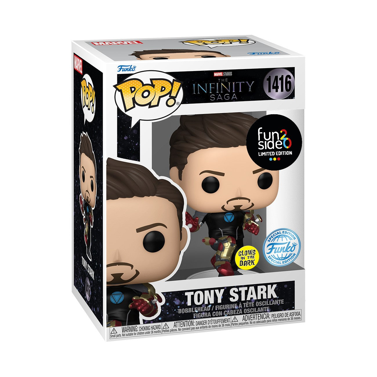 MARVEL: IRON MAN 2 - POP FUNKO VINYL FIGURE 1416 TONY STARK MK42 (GW) 9CM LCG24 EXCL