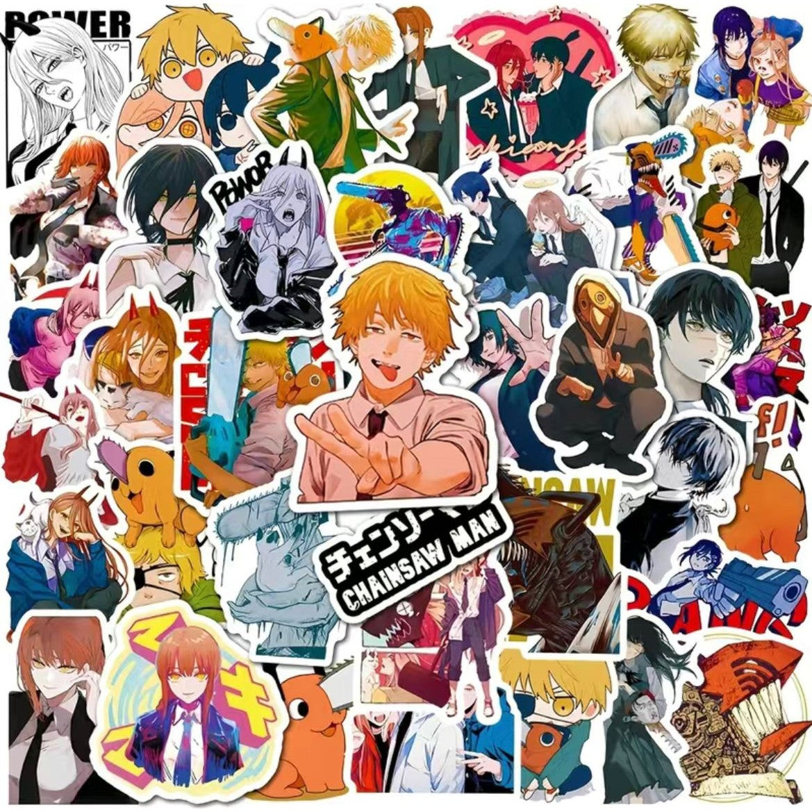 Sticker Pack Anime - Chainsaw Man (10, 15 o 20 sticker)