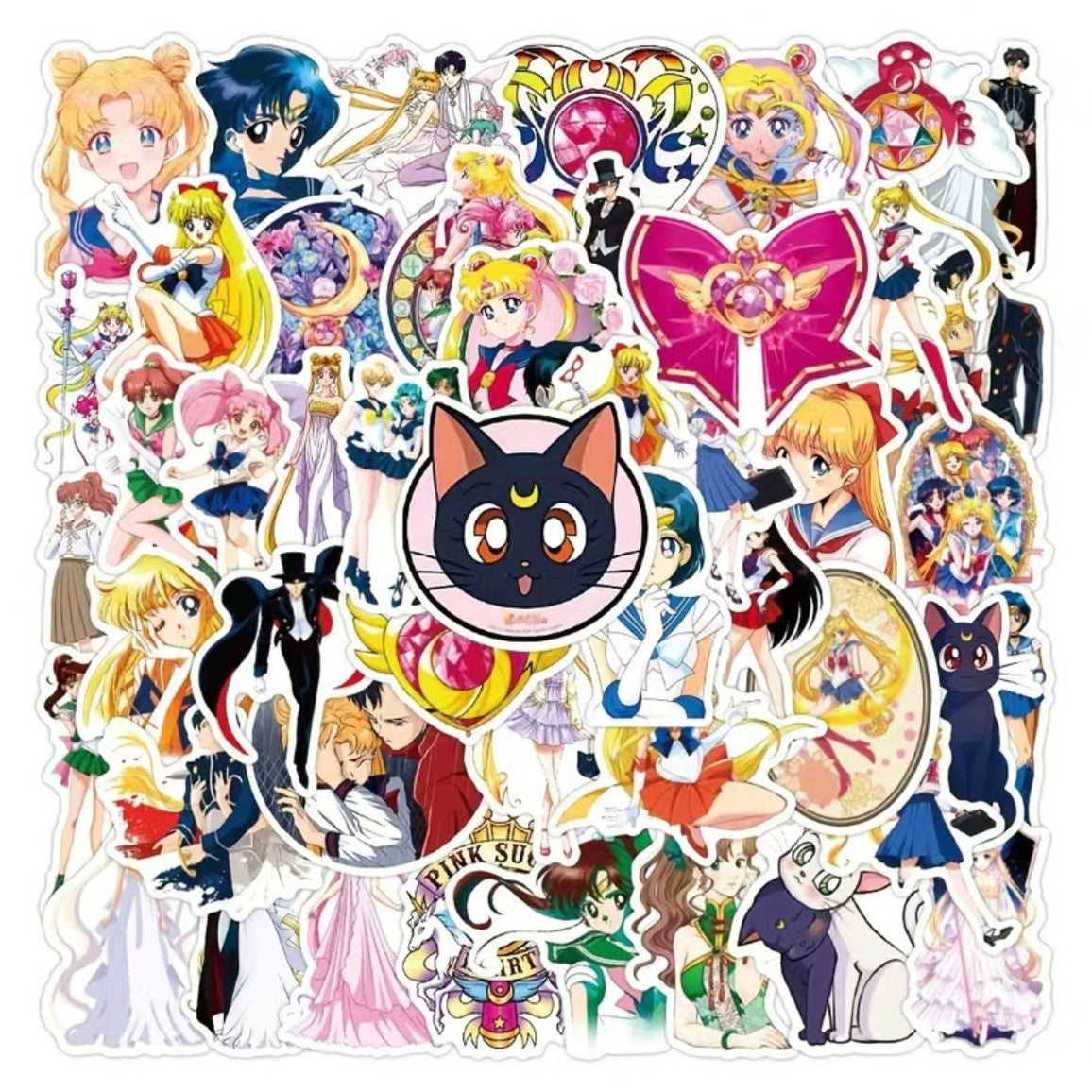 Sticker Pack Anime - Sailor Moon (10, 15 o 20 sticker)