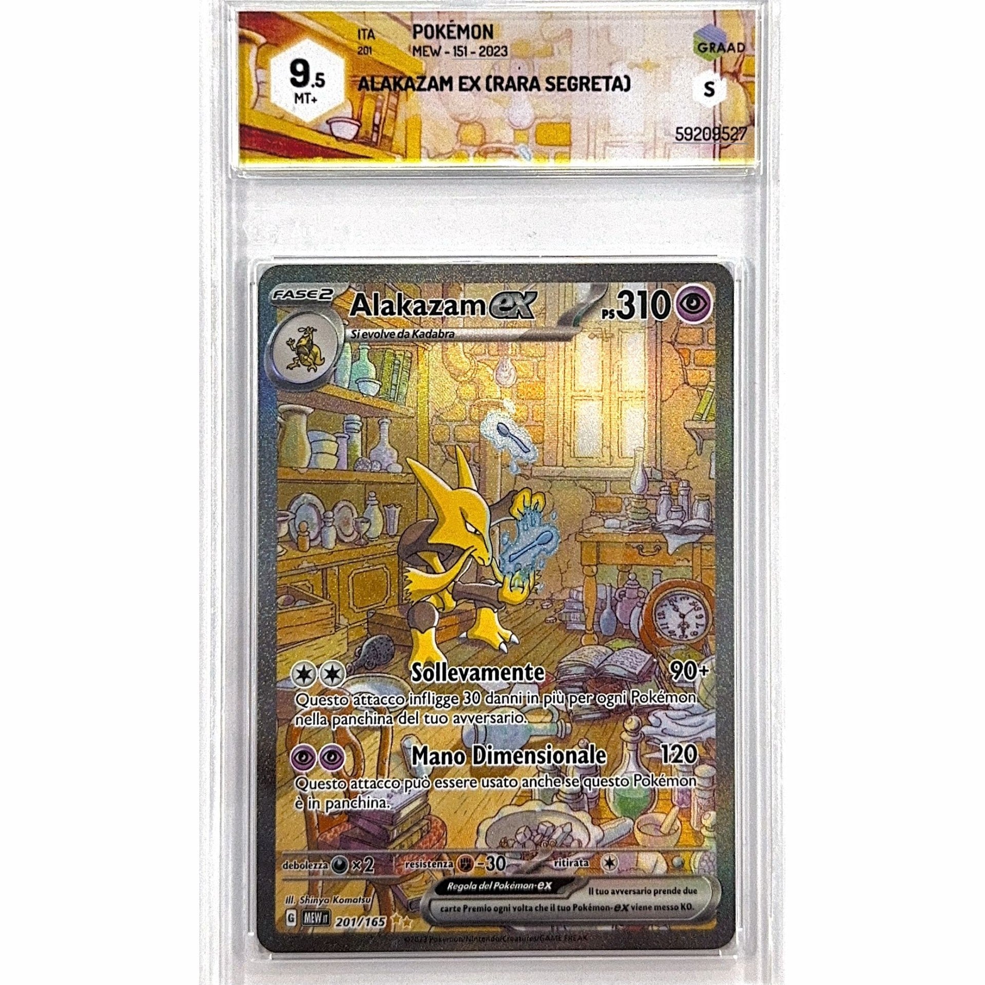 Alakazam ex (MEW 201) - GRAAD 9.5