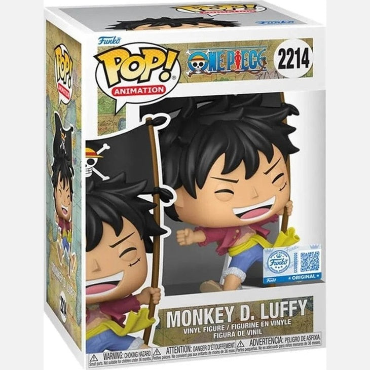""PRE-ORDER"" One Piece: Funko Pop! Animation - Luffy With Flag