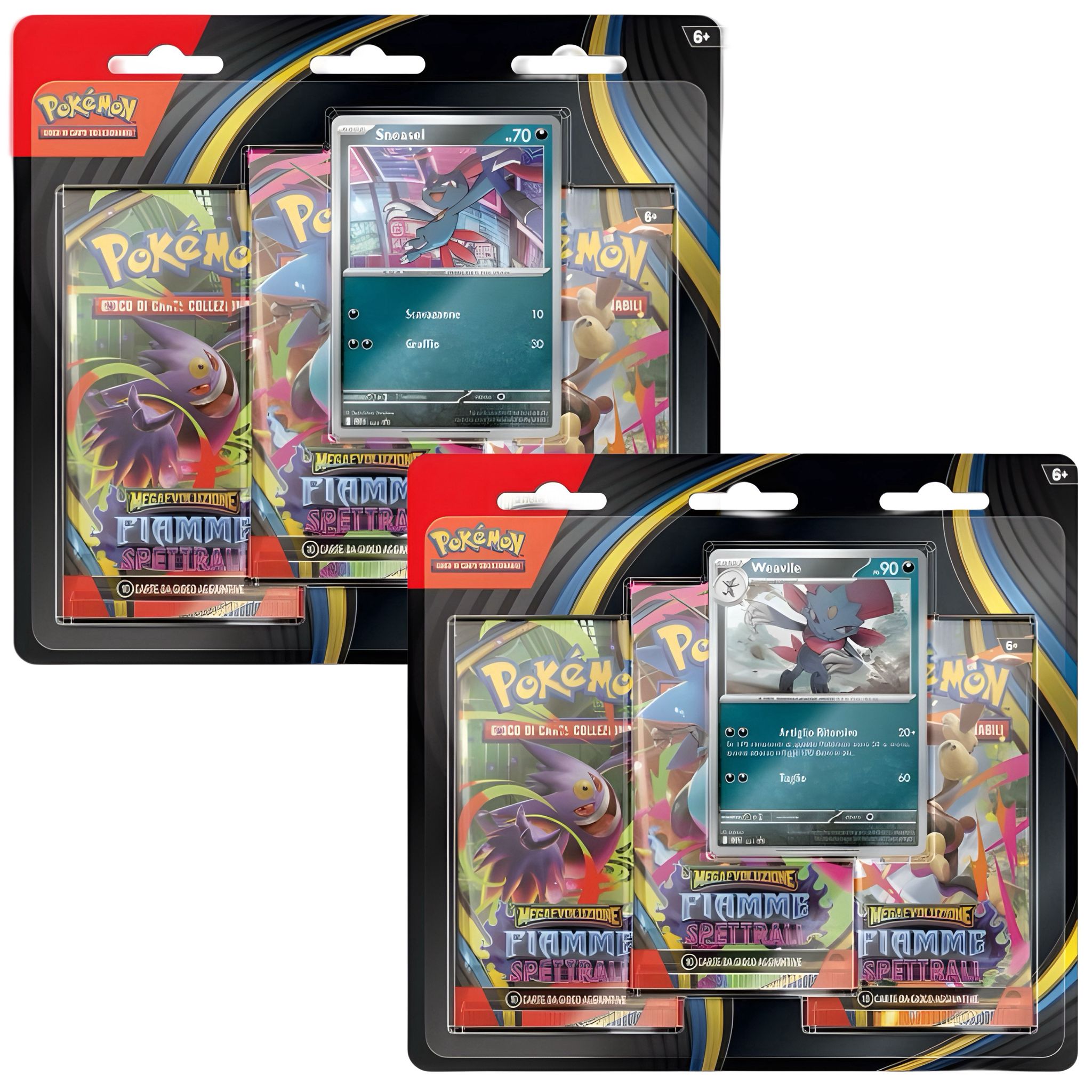 ""PRE-ORDER"" Megaevoluzione: Fiamme Spettrali - 3 Pack Blister - BUNDLE 2X (ITA)