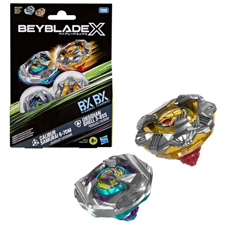 BEYBLADE X - Calibur Samurai 6-70M & Obsidian Shell 3-85S