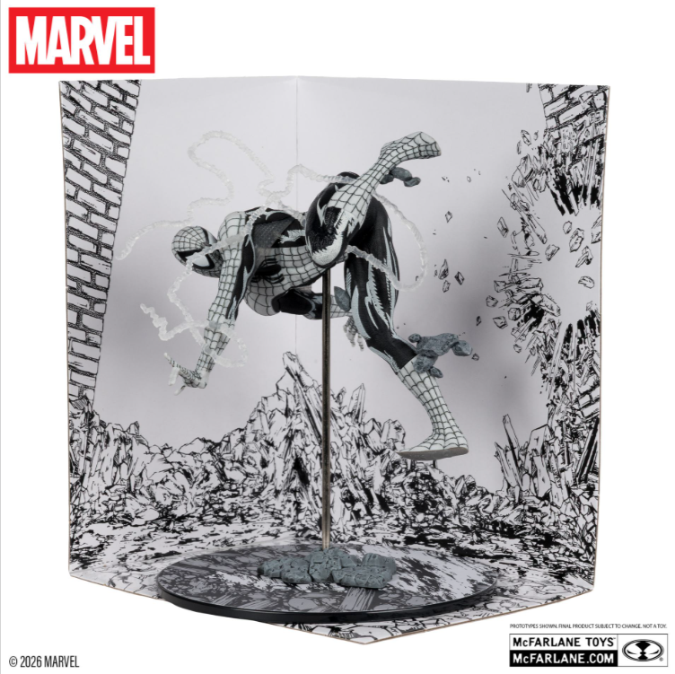 Marvel Collection 1:10 Spider-man (amazing Spider-man #318 )line Art Figure