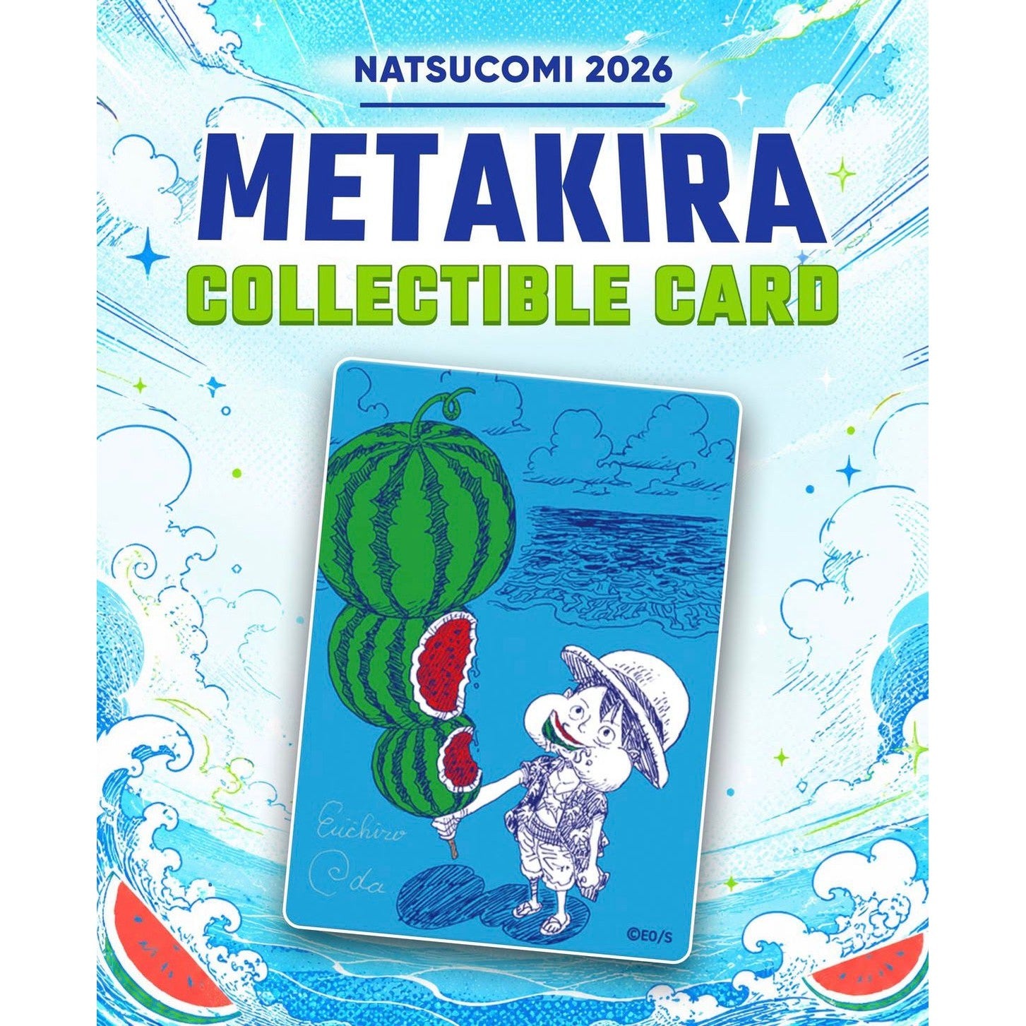 ""PRE-ORDER"" MetaKira Collectible Cards One Piece con Firma Eiichiro Oda – Natsucomi 2026 (JAP)