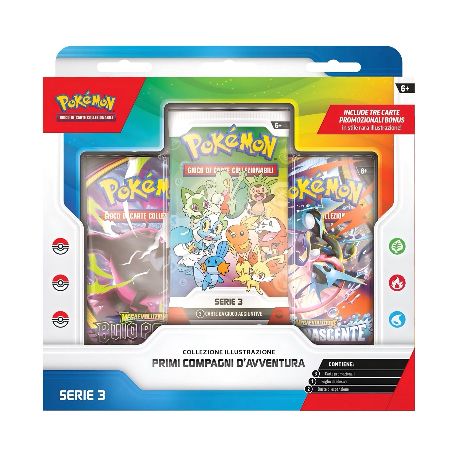 ""PRE-ORDER"" Pokemon Collezione Illustrazione Primi Compagni d'Avventura - Serie 3 (IT)