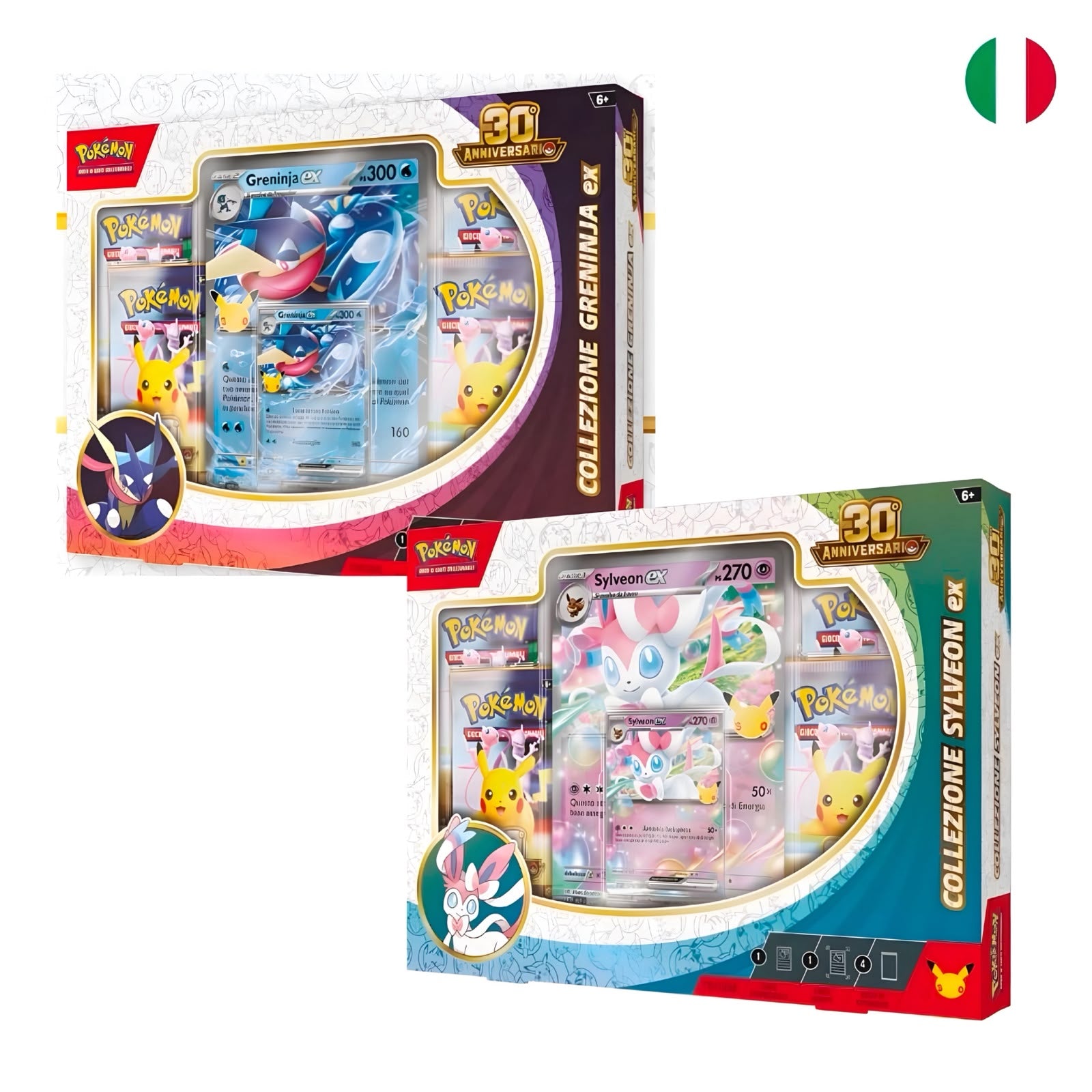 ""PRE-ORDER"" Pokemon 30° Anniversario - Bundle 2 pz. - Collezione Greninja-ex & Sylveon-ex (IT)