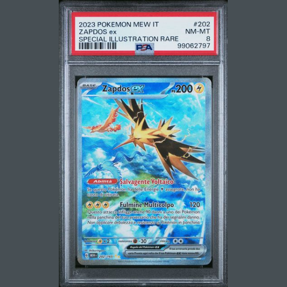 Zapdos ex (MEW 202) - PSA 8