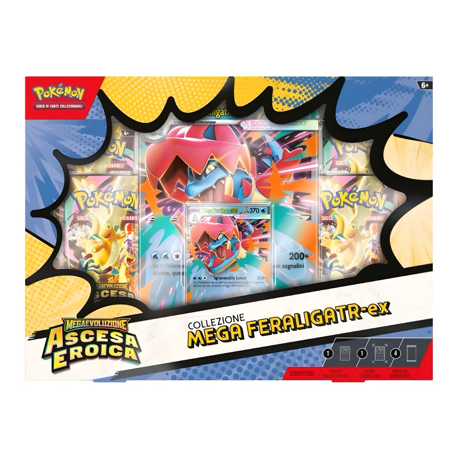 Pokémon Collezione Mega Feraligatr EX - Ascesa Eroica