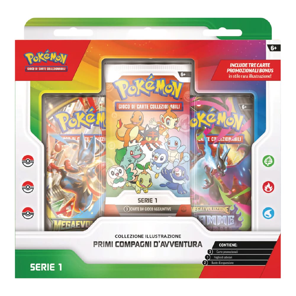 ""PRE-ORDER"" Pokemon Collezione Illustrazione Primi Compagni d'Avventura (IT)