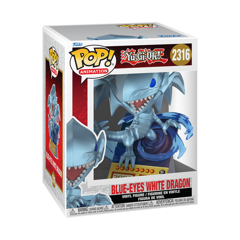 ""PRE-ORDER"" YU-GI-OH! S8 - POP FUNKO PREMIUM VINYL FIGURE 2316 BLUE-EYES WHITE DRAGON 9CM