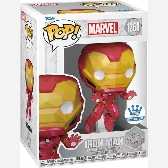 Marvel: Funko Pop! - D100- EXLCLUSIVE - Iron Man 1268