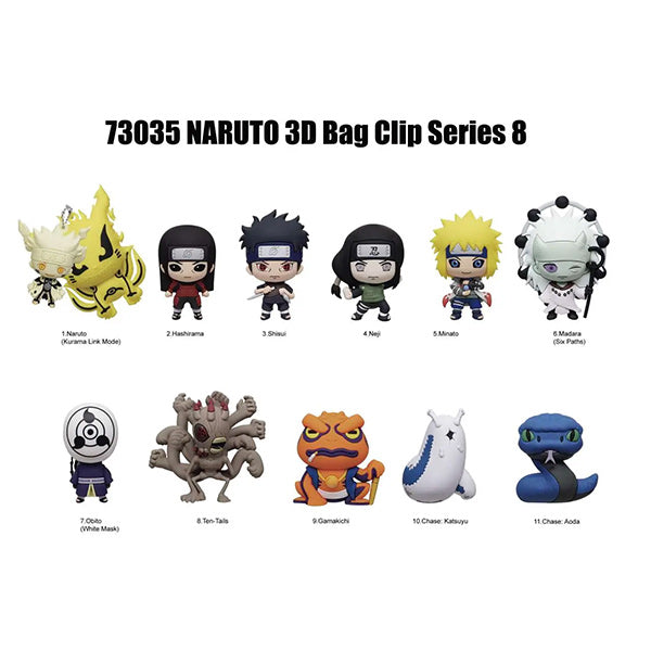 Naruto S8  Bag Clip Blind Box Display 7cm