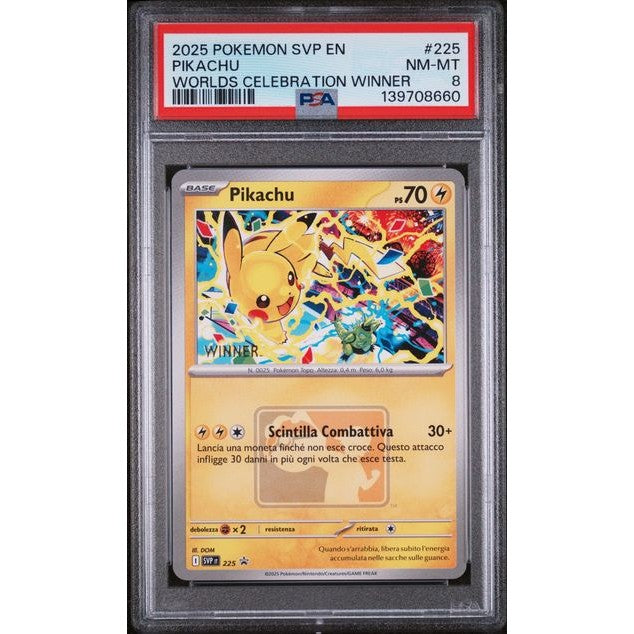 Pikachu (SVP 225) WINNER - PSA 8