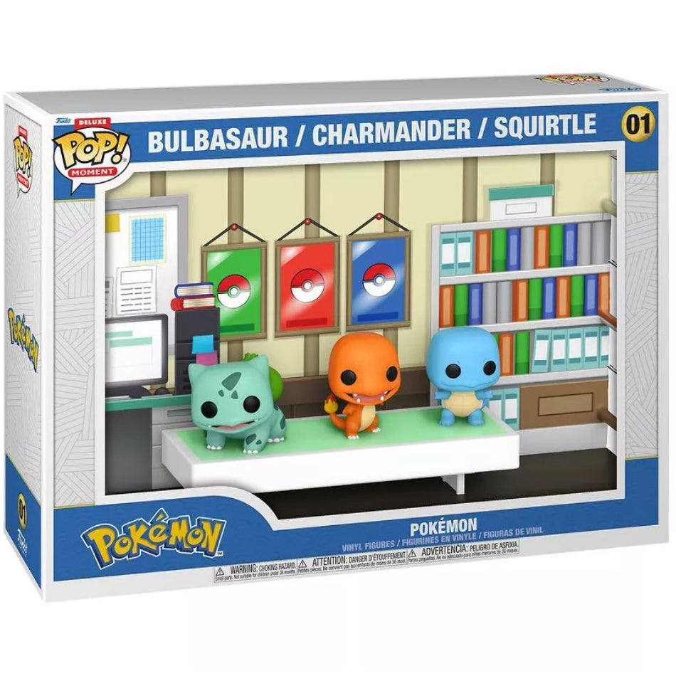 POKEMON - POP FUNKO MOMENT DELUXE VINYL FIGURE 01 STARTERS