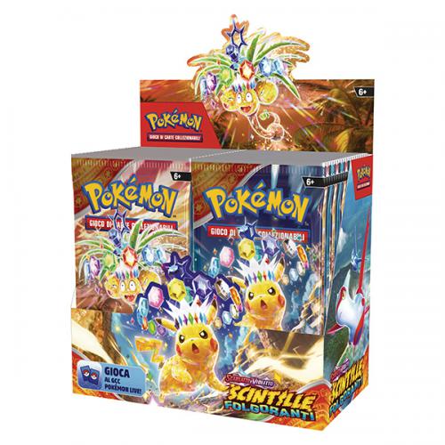 ""PRE-ORDER"" Pokemon Box 36 Buste SV08 Scintille Folgoranti ITA