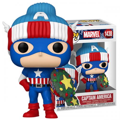 Funko POP! Marvel Holiday: Captain America (1438)