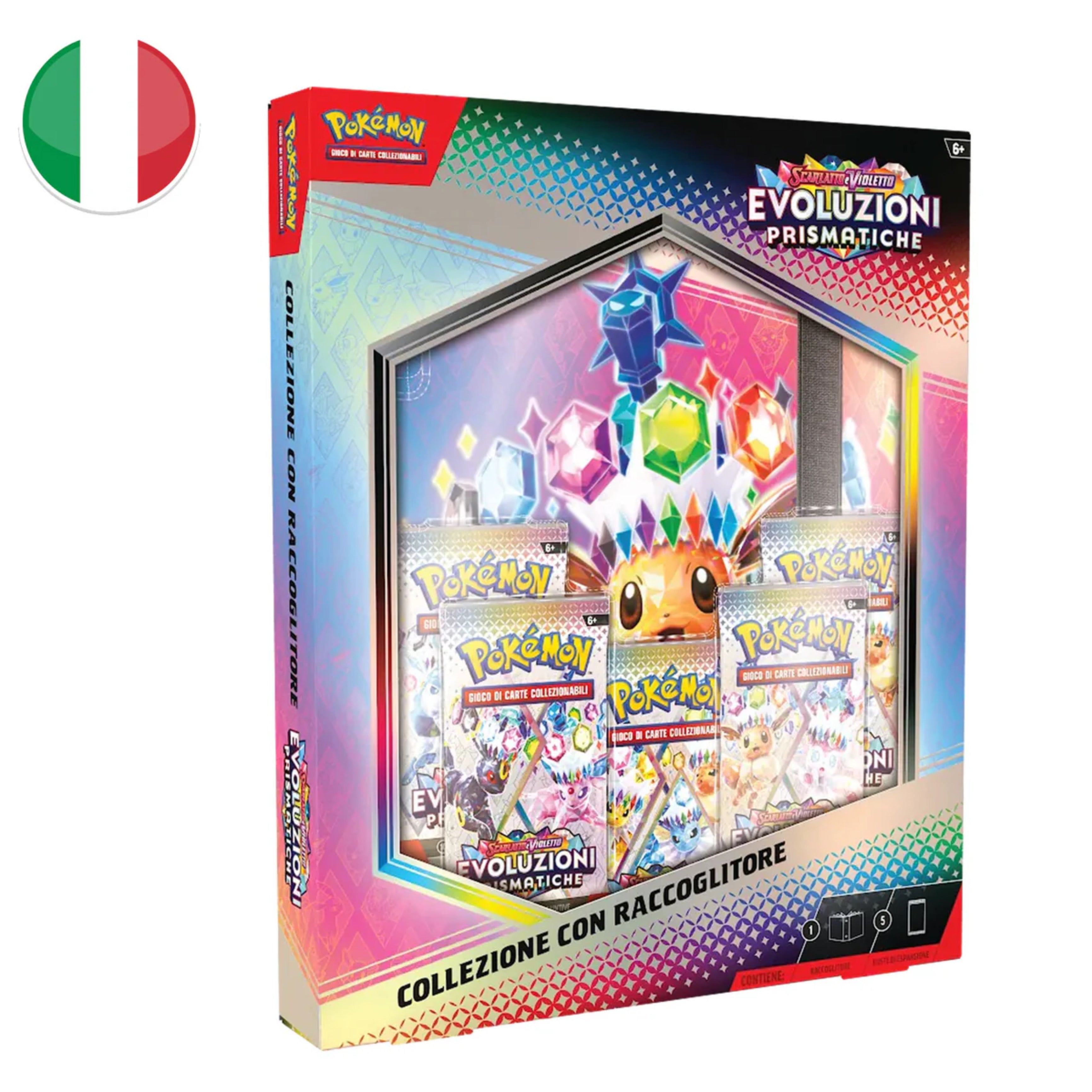 Pokemon SV8.5 Evoluzioni Prismatiche Collezione Con Raccoglitore (IT)