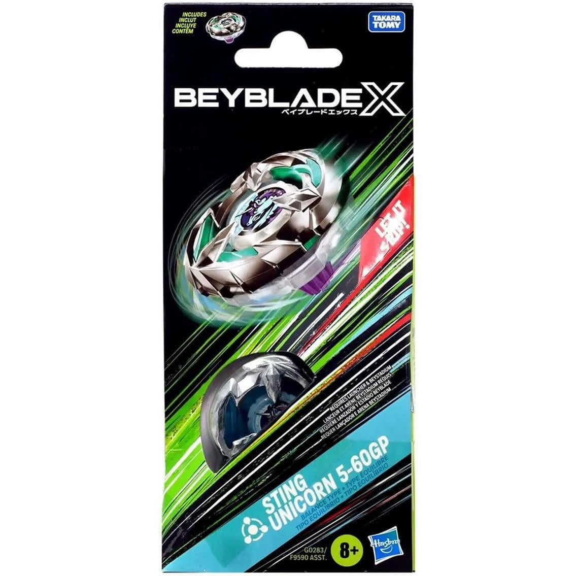 BEYBLADE-X - BOOSTER SINGLE TOP - WAVE 2 - PEZZO SINGOLO - STING UNICORN