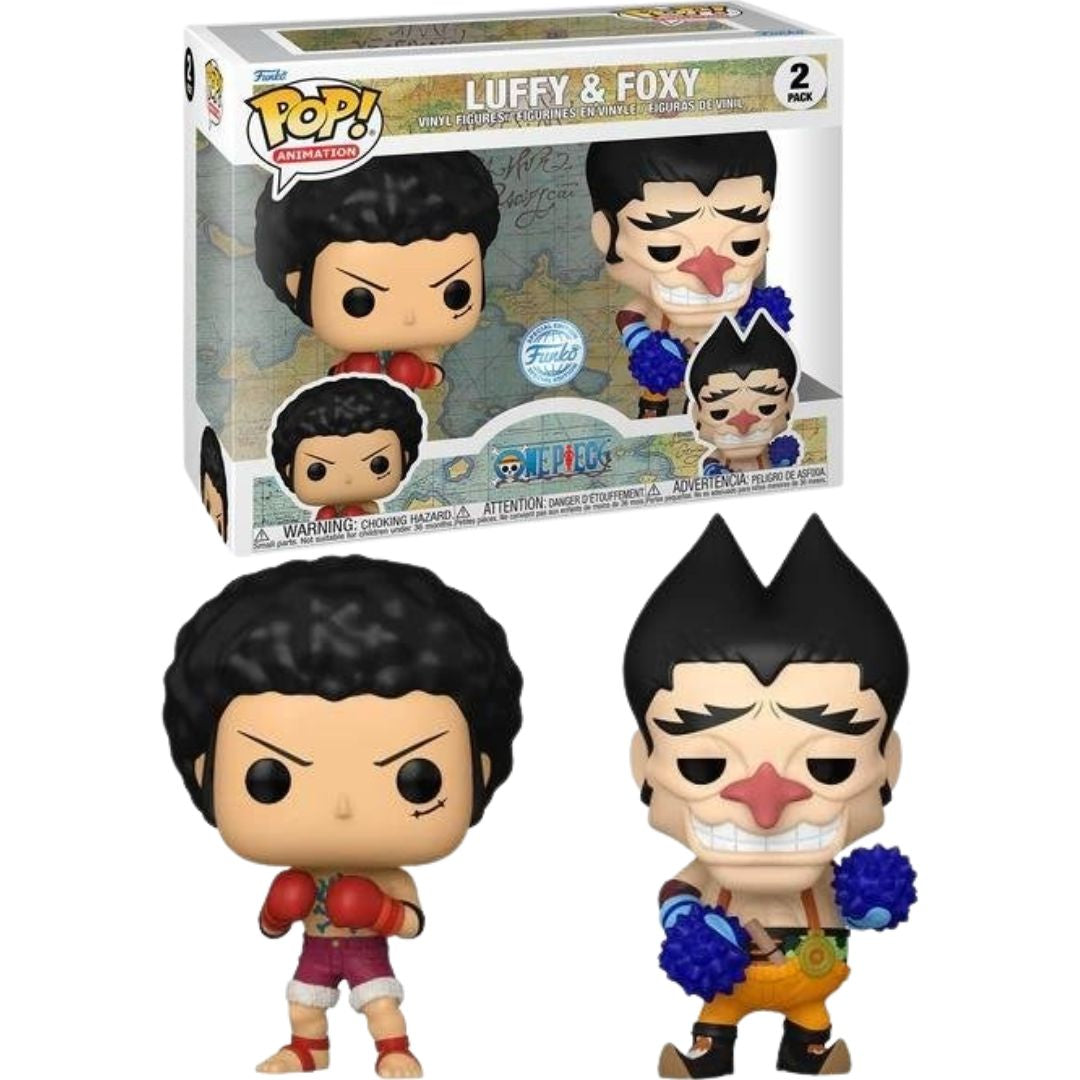 “”PRE-ORDER”” Funko Pop! One Piece - Luffy & Foxy 2 Pack SPECIAL EDITION