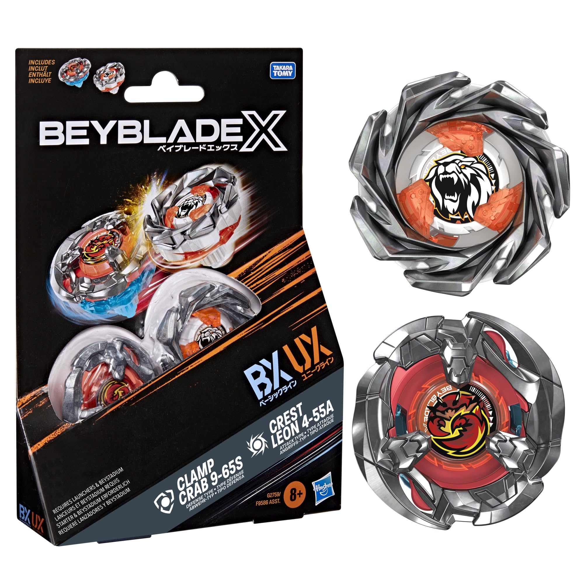 BEYBLADE-X - Clamp Crab 9-65S Crest Leon 4-55A