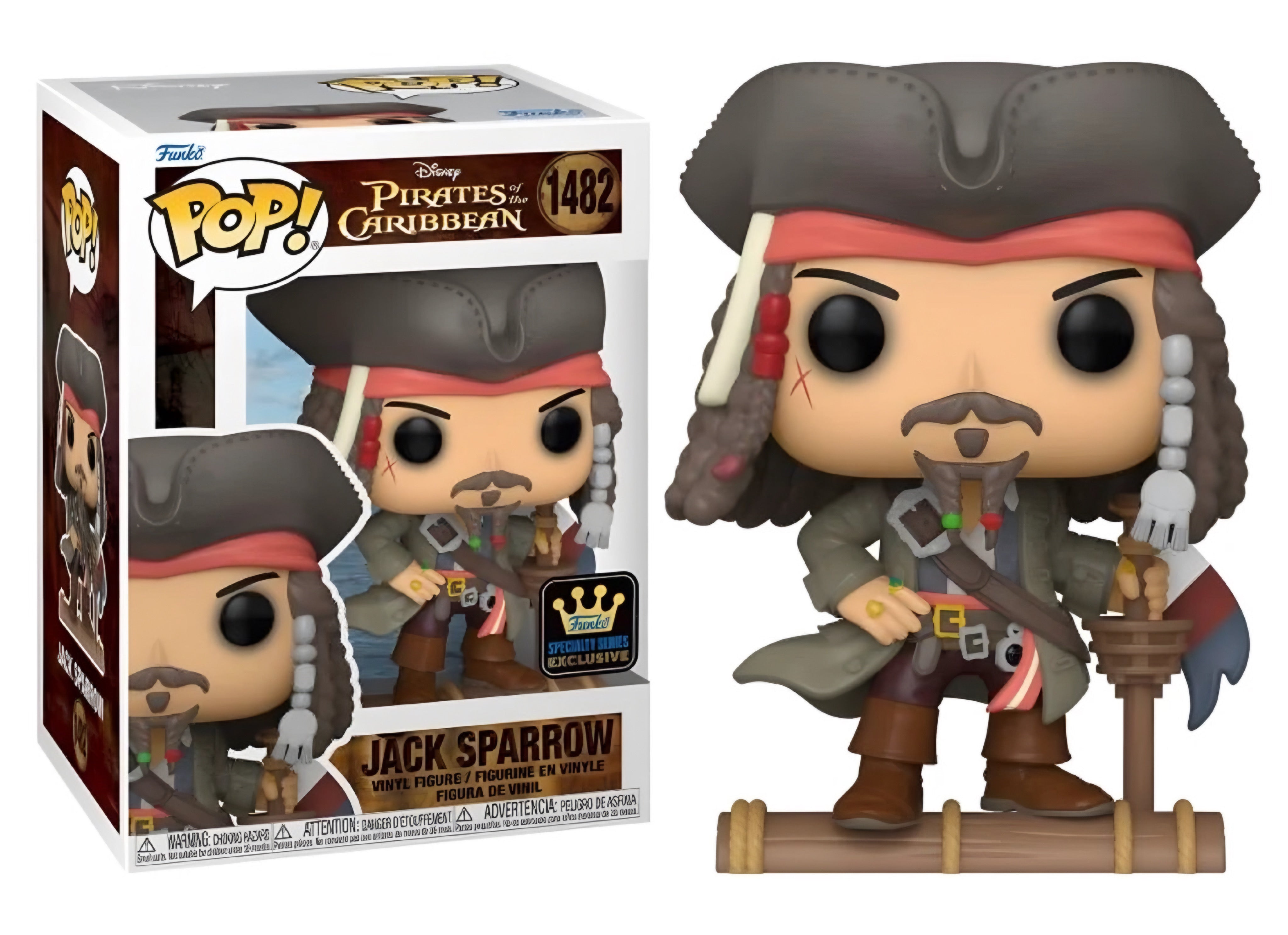 Funko Pop! Movies - Captain Jack Sparrow - Pirates Of The Caribbean (1482) Specialty Series Exclusive