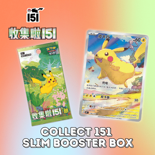 ""PRE-ORDER""  Pokemon Collect Slim 151 Journey Cina (15 buste da 5 carte)