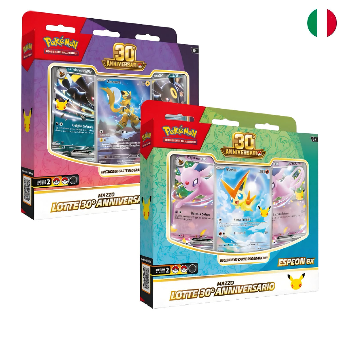 [Pre-order] Pokémon 30° Anniversario - Mazzo Lotte Umbreon-ex & Espeon-ex - Bundle 2 Pezzi (IT)