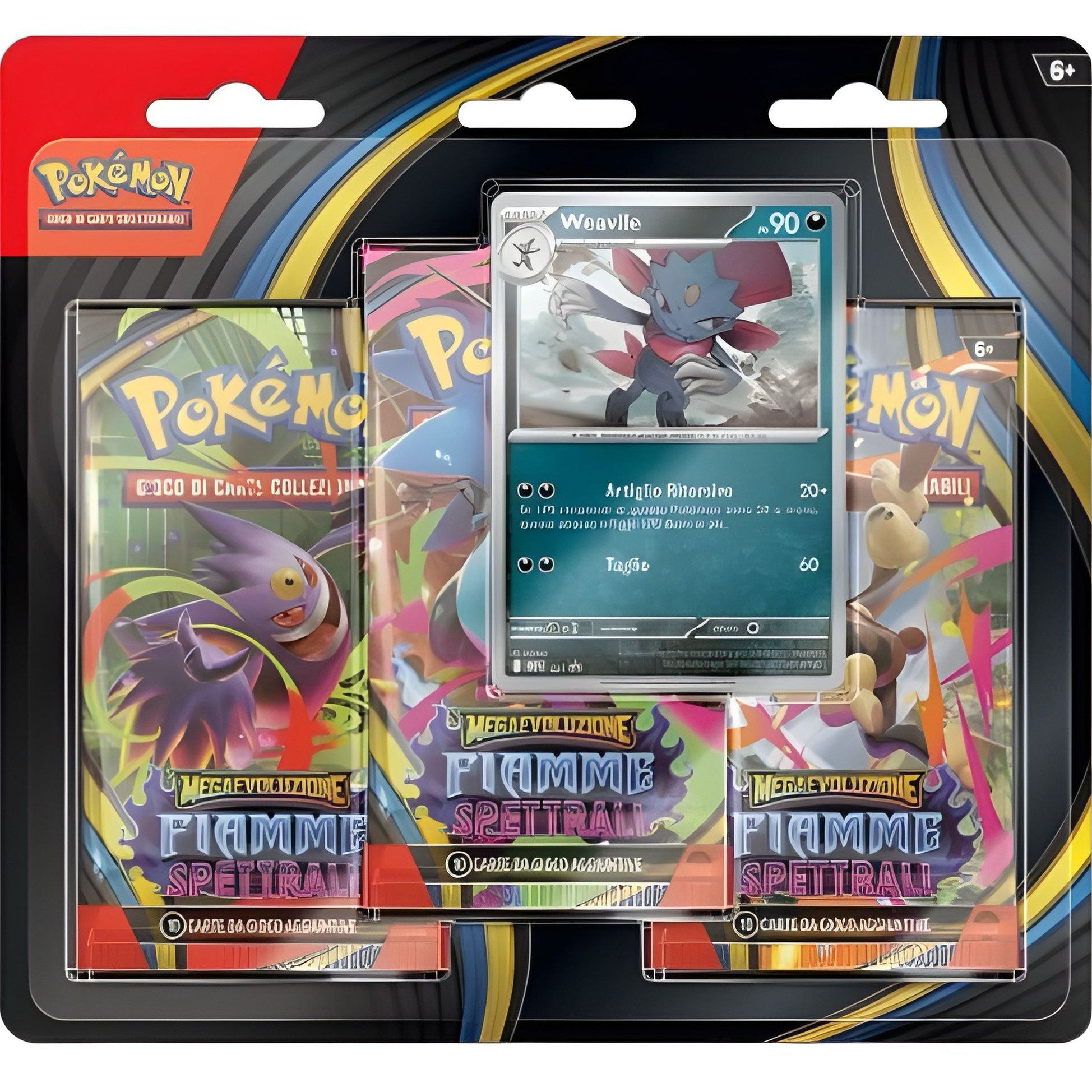 Megaevoluzione: Fiamme Spettrali - 3 Pack Blister - Weavile (ITA)