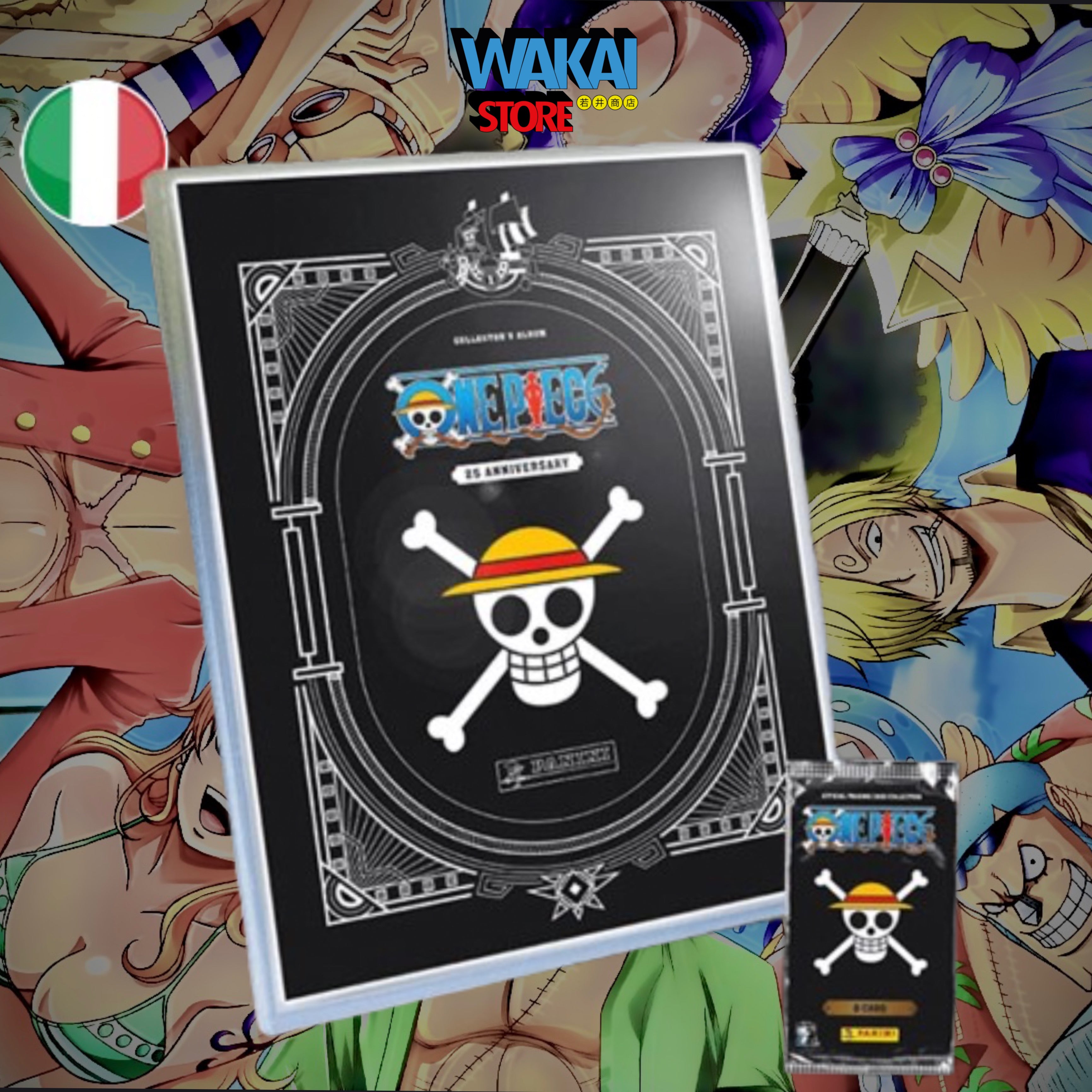 “”PRE-ORDER”” ONE PIECE 25TH ANNIVERSARY TRADING CARD - STARTER SET (contiene BINDER + 3 BUSTINE + 1 CARD LIMITED EDITION)