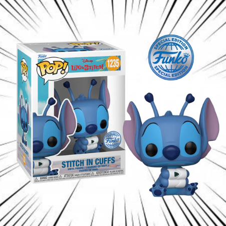 Lilo & Stitch POP! Disney Vinyl Figure Stitch in cuffs 9 cm (1235)