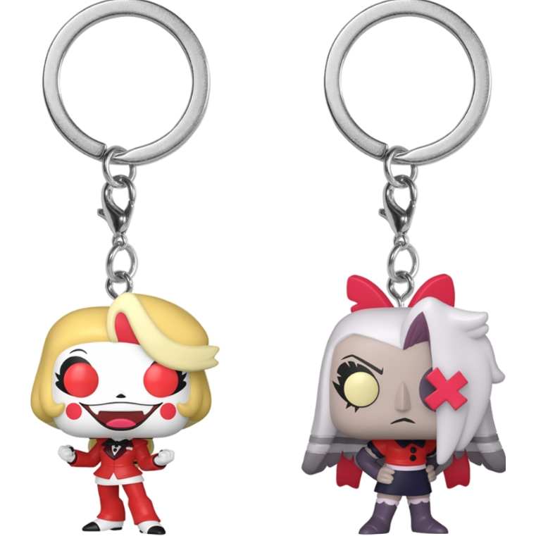 Hazbin Hotel: Funko Pop! Keychain - Charlie & Vaggie (2 Pack)