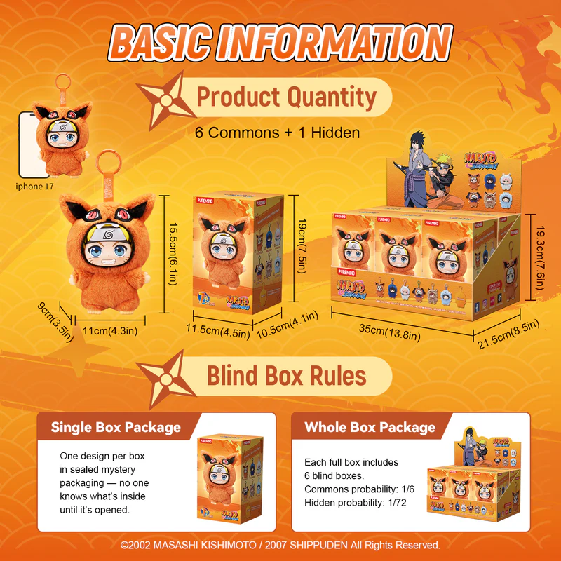 NARUTO SHIPPUDEN - BEAST PARTY VINYL PLUSH - BLIND BOX