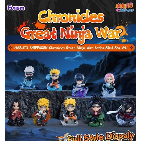 Naruto Shippuden Great Ninja War Blind Box Figure Display