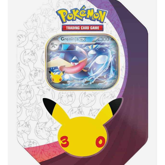 Pokémon 30° Anniversario Tin da Collezione Greninja-ex – Bundle (ITA)