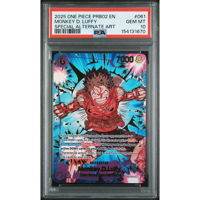 Monkey.D.Luffy (EB02-061) (V.2) - PSA 10