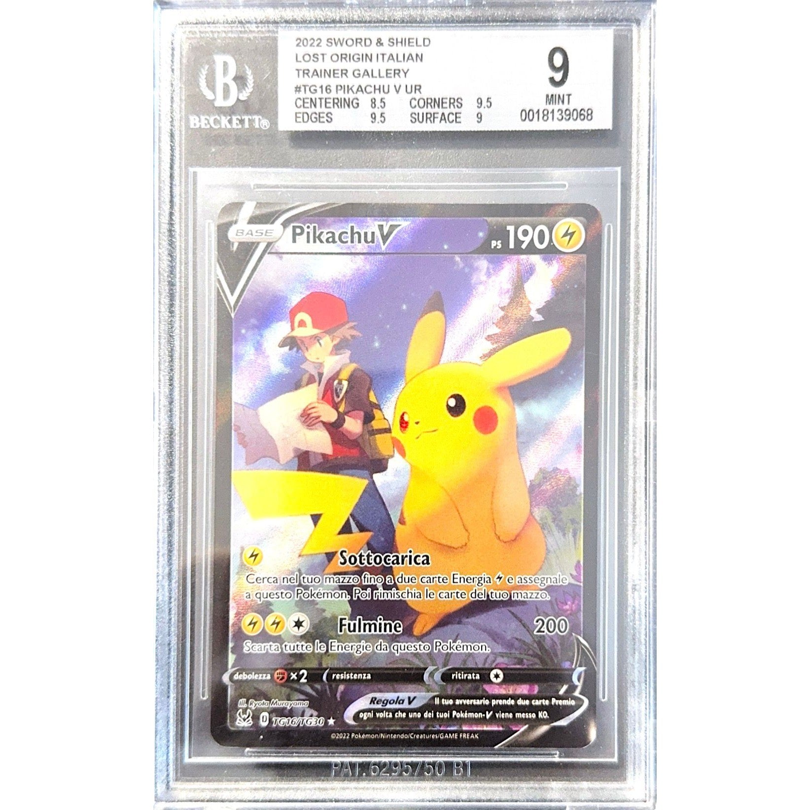 Pikachu V (LOR TG16) - BGS 9