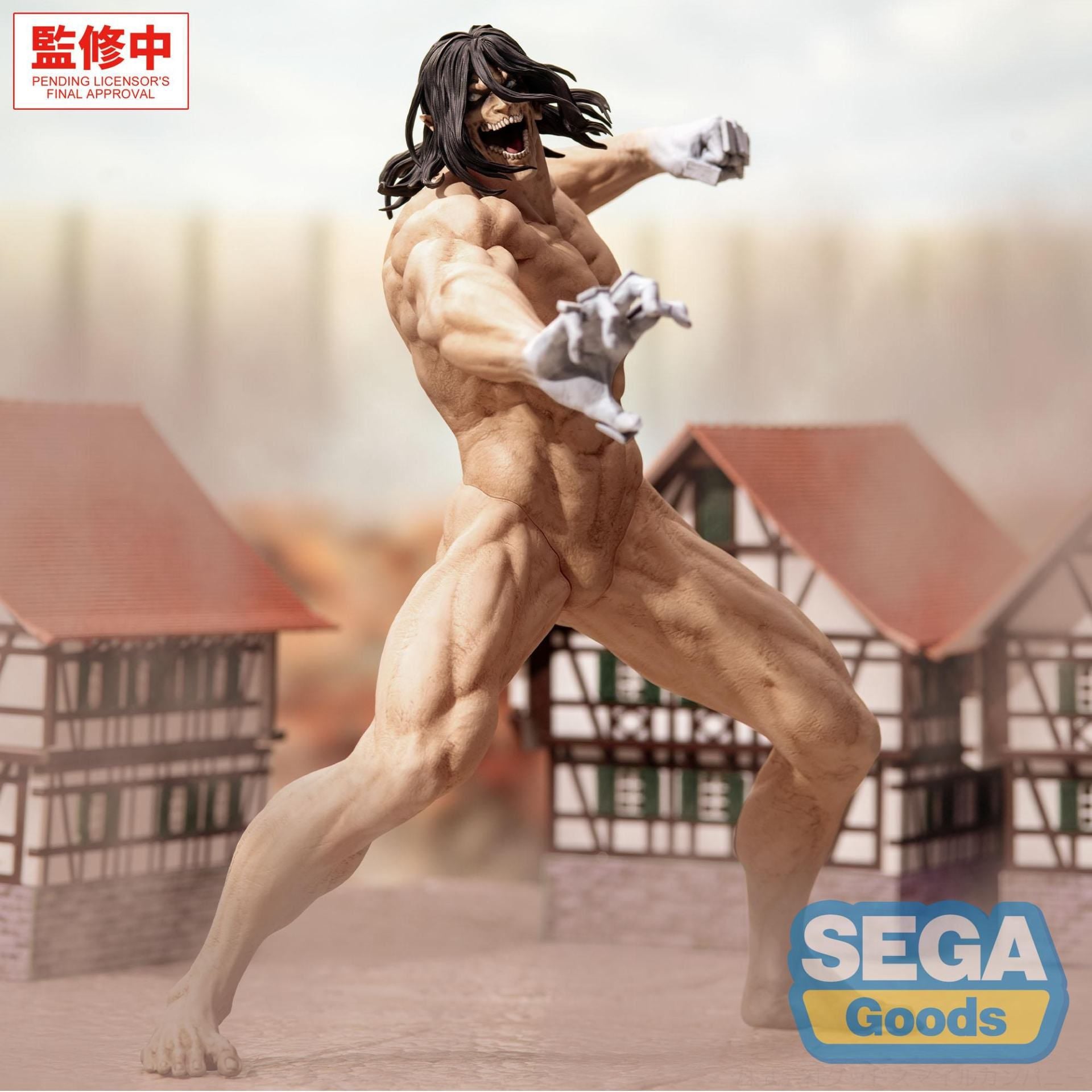 ""PRE-ORDER"" Attack On Titan Eren Yeager Attack Titan Gigantix Figure 25 Cm