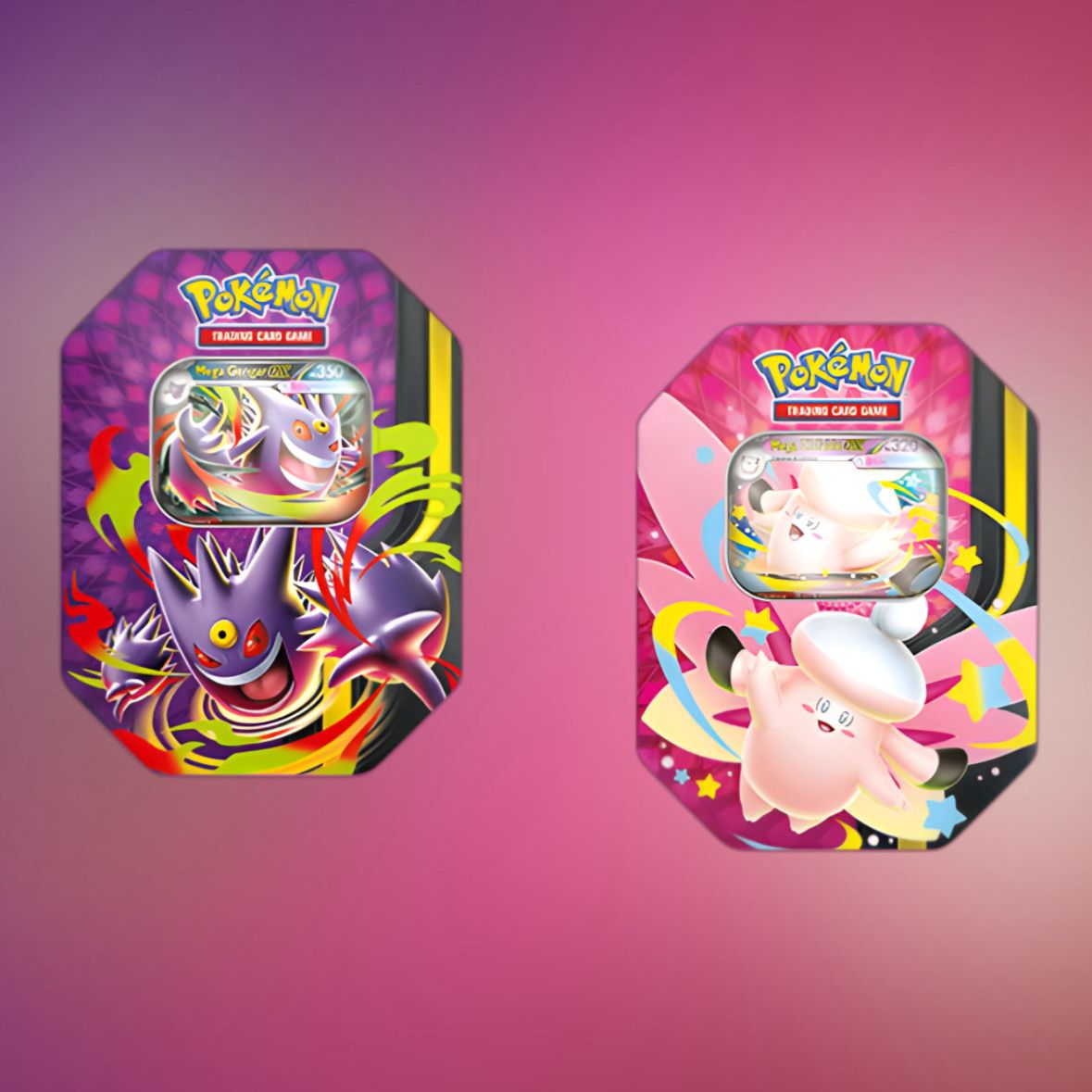 ""PRE-ORDER"" Pokemon Tin da Collezione Chiarodiluna: Mega Gengar-ex e Mega Clefable-ex (IT) BUNDLE 2X