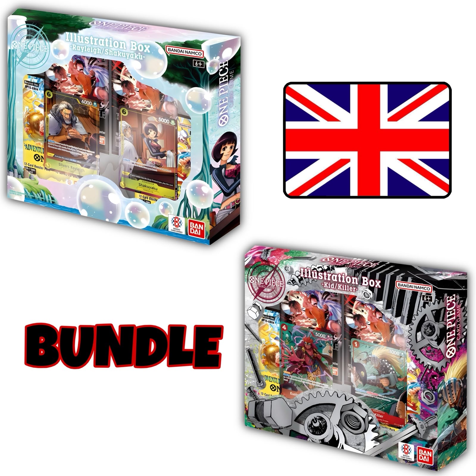 ""PRE-ORDER"" One Piece Card Game Illustration Box [IB-07 + IB-08] BUNDLE