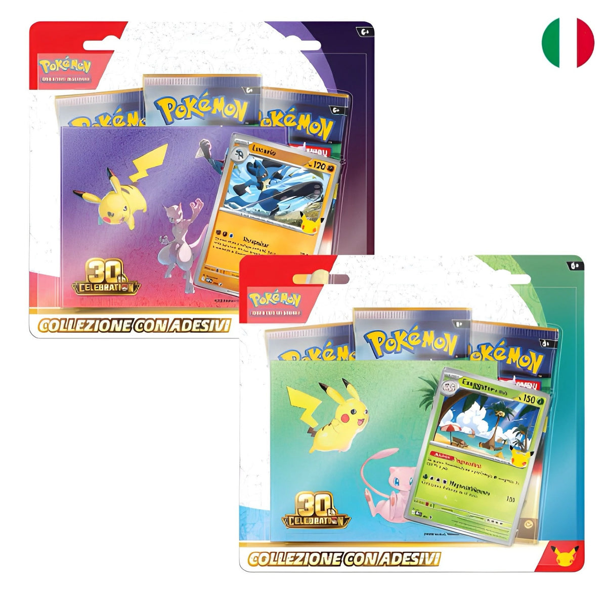 [Pre-order] Pokémon 30° Anniversario - Collezione con Adesivi - BUNDLE 2 PZ (ITA)