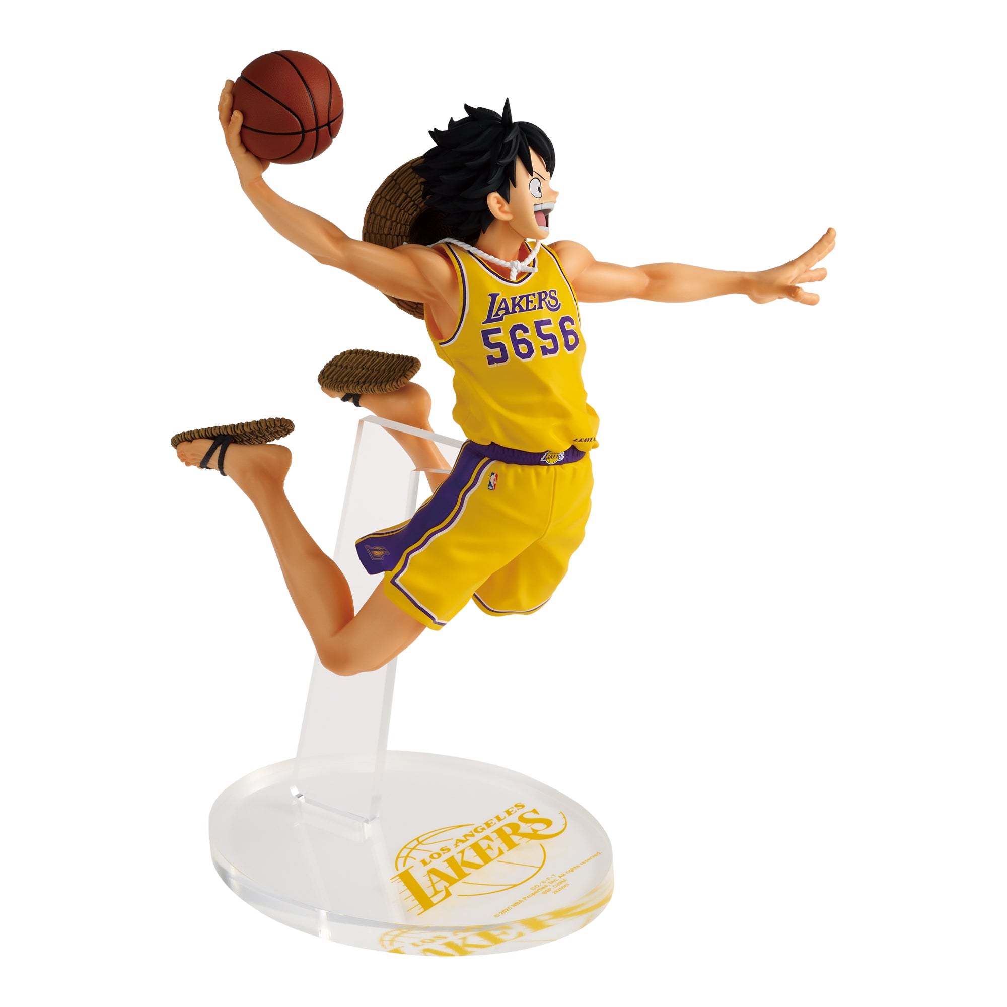 ""PRE-ORDER"" ONE PIECE ×NBA  MASTER STARS PIECE THE MONKEY.D.LUFFY LOS ANGELES LAKERS