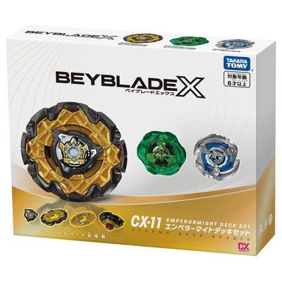 Takara Tomy Beyblade X CX-11 Booster Set Emperor Might Deck Set